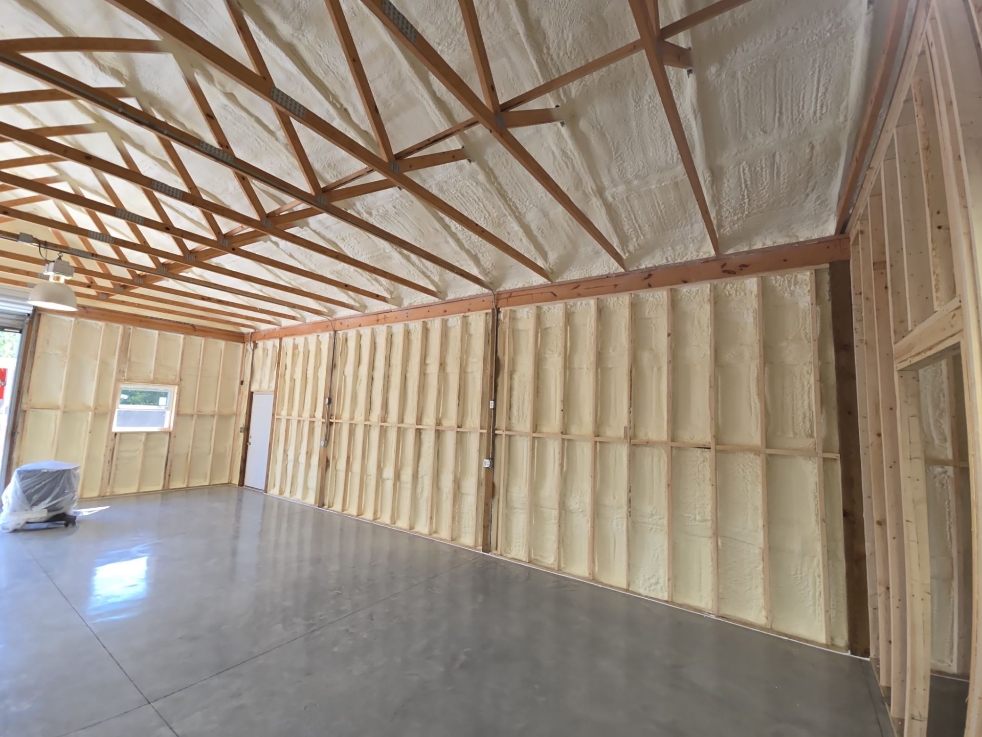 Photo from Independent Insulation metal building spray foam project